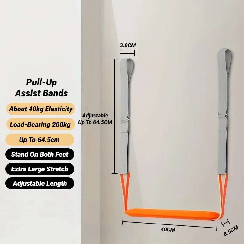 Adjustable Pull up Assistance Bands Set for Assist Men Women Hanging Training Chin-Up Workout Body Stretching Home Fitness